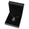 Blue Goldstone Sterling Silver Tree of Life Pendant & Chain
