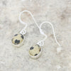 Dalmatian Jasper Sterling Silver Oval Drop Earrings