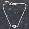 Rainbow Moonstone Sterling Silver Bracelet