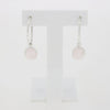 Rose Quartz Sterling Silver Hoop Earrings