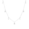 Sterling Silver Celestial Moon and Star Necklace