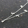Sterling Silver Celestial Moon and Star Necklace