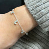 Sterling Silver Celestial Moon and Star Bracelet