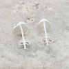 Sterling Silver Paua Shell Pear Shape Stud Ladies Earrings
