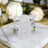 Peridot Sterling Silver Marquise Shape Drop Earrings