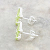 Kara Peridot Sterling Silver Butterfly Stud Earrings