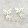 Kara Peridot Sterling Silver Butterfly Stud Earrings