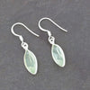 Bridget Prehnite Sterling Silver Marquise Shape Drop Earrings