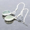 Samira Prehnite Sterling Silver Oval Shape Drop Earrings