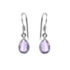 Bridget Amethyst Sterling Silver Pear Shape Drop Earrings