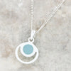 Amy Blue Chalcedony Sterling Silver Pendant & Chain