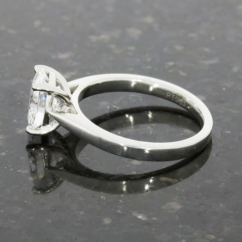 Platinum 1.50cts Lab Grown Diamond Solitaire Ring