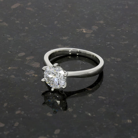 Platinum 1.80ct Brilliant Cut Lab Grown Diamond Solitaire Ring D VS2 | H&H