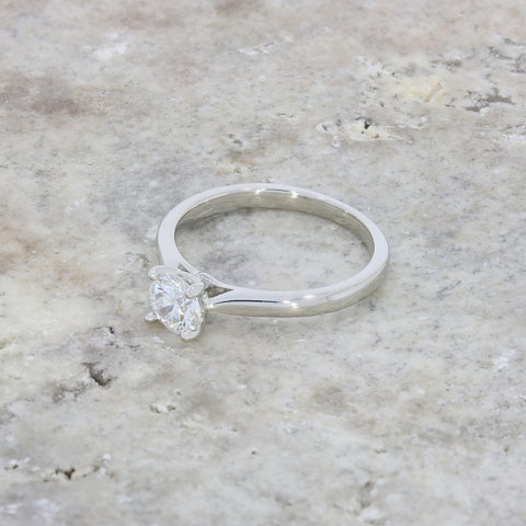 Platinum 0.63ct Brilliant Cut Lab Grown Diamond Solitaire Ring D VS2 | H&H