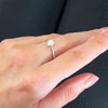 Platinum 0.63ct Brilliant Cut Lab Grown Diamond Solitaire Ring D VS2