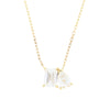 14ct Gold Toi Et Moi 1.70cts Lab Grown Diamond Pendant and Chain