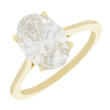 18ct Gold Oval Brilliant Cut Lab Grown Diamond Solitaire Ring| H&H