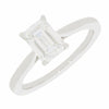 Platinum 1.45cts Lab Grown Diamond Emerald Cut Solitaire Ring