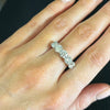 9ct White Gold 3.20cts Lab Grown Diamond Half Eternity Ring