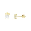 9ct Gold 1.05cts Lab Created Brilliant Cut Diamond Solitaire Earrings | H&H