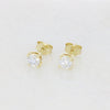 9ct Gold 1.05cts Lab Created Brilliant Cut Diamond Solitaire Earrings | H&H