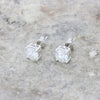 9ct White Gold 2.00cts Lab Grown Diamonds Solitaire Stud Earrings | H&H