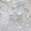 9ct White Gold 2.00cts Lab Grown Diamonds Solitaire Stud Earrings | H&H