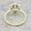 9ct Gold 1.03ct Lab Grown Diamond Daisy Cluster Ring F VS