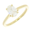 9ct Gold 1.00ct Oval Brilliant Cut Lab Grown Diamond Solitaire Ring | H&H