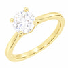 9ct Yellow Gold 1.21ct Brilliant Cut Lab Grown Diamond Solitaire Ring D VS 2