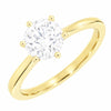18ct Yellow Gold 1.00ct Brilliant Cut Lab Grown Diamond Solitaire Ring D VVS 2