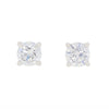 9ct White Gold 2.10cts Lab Grown Brilliant Cut Diamond Stud Earrings
