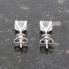 9ct White Gold 2.10cts Lab Grown Brilliant Cut Diamond Stud Earrings