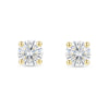 9ct Yellow Gold 0.76cts Lab Grown Brilliant Cut Diamond Stud Earrings
