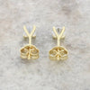 9ct Yellow Gold 0.76cts Lab Grown Brilliant Cut Diamond Stud Earrings