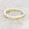 9ct Gold 0.12ct Lab Grown Diamond Twist Half Eternity Ring F VS