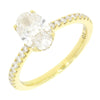 18ct Gold 1.34cts Lab Grown Diamond Pre Owned Oval Cut Solitaire Ring | H&H