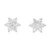 9ct White Gold 0.50cts Lab Created Diamond Cluster Earrings | H&H