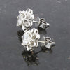 Platinum Flower Shape 2.19cts Lab Grown Diamond Stud Earrings