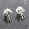 Platinum Flower Shape 2.19cts Lab Grown Diamond Stud Earrings