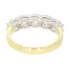 9ct Yellow Gold 2.01cts Lab Grown Diamond 5 Stone Half Eternity Ring | H&H