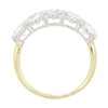 9ct Yellow Gold 2.01cts Lab Grown Diamond 5 Stone Half Eternity Ring | H&H