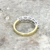 9ct Yellow Gold 2.01cts Lab Grown Diamond 5 Stone Half Eternity Ring | H&H