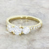 9ct Yellow Gold 1.53cts Lab Grown Diamond Trilogy 3 Stone Ring