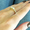 9ct Yellow Gold 1.53cts Lab Grown Diamond Trilogy 3 Stone Ring | H&H