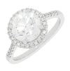 Platinum 2.20cts Lab Grown Diamond Halo Ring