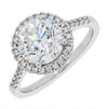 Platinum 2.20cts Lab Grown Diamond Halo Ring