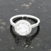 Platinum 2.20cts Lab Grown Diamond Halo Ring