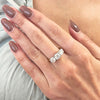 9ct Gold 2.73ct Lab Grown Diamond Three Stone Ring F VS