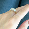 9ct Gold 2.73ct Lab Grown Diamond Three Stone Ring F VS
